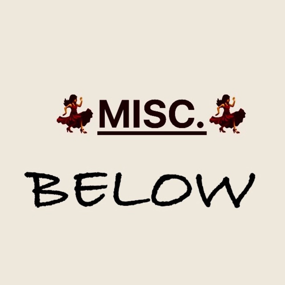 Miscellaneous items below